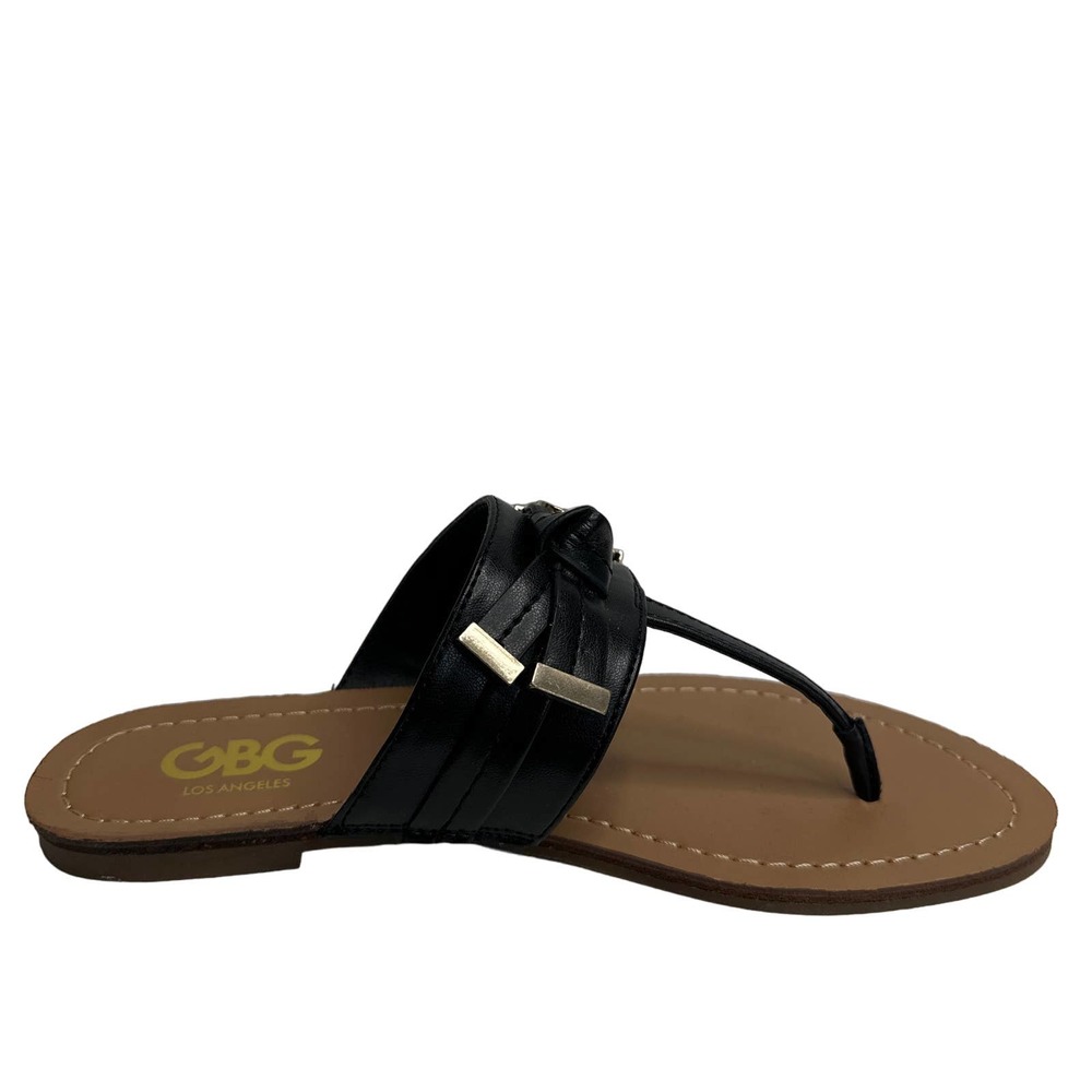 GBG Los Angeles Women's Lessan Black Thong Flip Flop Sandals Shoes Size 6 M